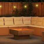 vidaXL Braise Marron 80 x 80 x 40 cm Acier résistant aux intempéries