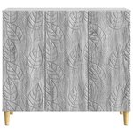 vidaXL Buffet Sonoma gris 89 x 34 5 x 80 cm Bois d'ingénierie