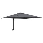 vidaXL Parasol d'extérieur Anthracite Polyester  Acier revêtu de poudre