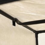 vidaXL 2 Pièces Garde-robes Crème 75x50x160 cm