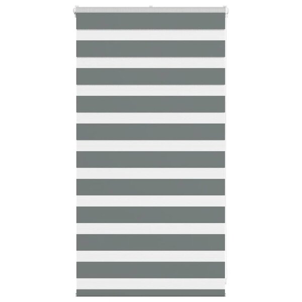 vidaXL Store zèbre gris foncé largeur du tissu 70 9 cm polyester