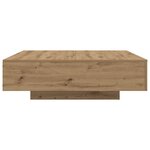 vidaXL Table Basse chêne artisanal 100 x 100 x 31 cm Bois d'ingénierie
