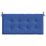 vidaXL Coussin de banc de jardin bleu royal 120x50x4 cm tissu oxford