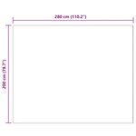 vidaXL Tapis en Fourrure Synthétique de Lapin Olite Blanc 200 x 280 cm