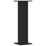 vidaXL Supports pour plantes 2 Pièces noir 30x30x95 cm bois d'ingénierie