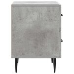 vidaXL Cabinet de chevet 2 Pièces Gris béton 43 x 34 5 x 47 5 cm