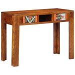 vidaXL Bureau 100x50x75 cm Bois massif d'acacia