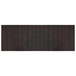 vidaXL Tapis rectangulaire marron foncé 70x200 cm bambou