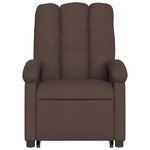 vidaXL Fauteuil inclinable électrique marron foncé tissu