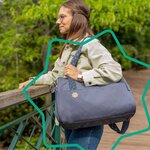 Sac à langer Pocketstyle - Plan à langer  Housse isotherme  Pochette  Attaches-poussette  Bleu