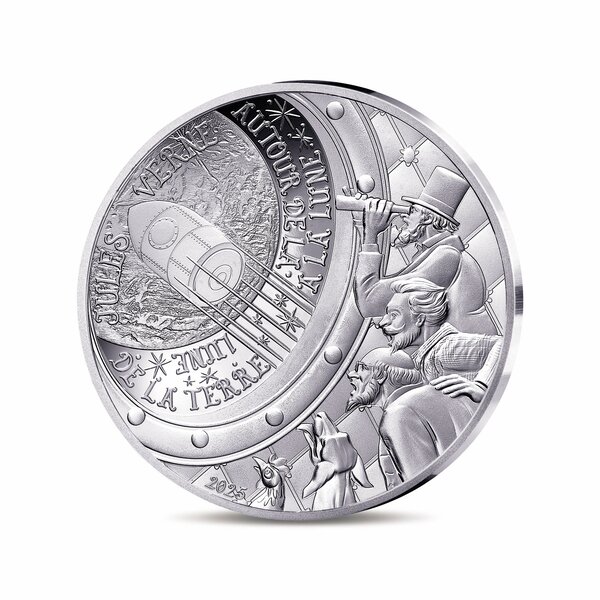 L'Art de la Plume – De la terre à la lune Monnaie de 10€ Argent