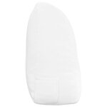 vidaXL Coussin de Dos Blanc 120 x 24 x 50 cm tissu