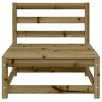 vidaXL Canapés de jardin sans accoudoirs 2 Pièces blanc bois pin imprégné