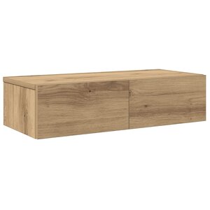 vidaXL Étagère murale avec tiroirs chêne artisanal bois d'ingénierie