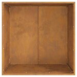 vidaXL Braise Marron 80 x 80 x 43 cm Acier résistant aux intempéries