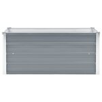 vidaXL Lit surélevé de jardin Acier galvanisé 100x40x45 cm Gris