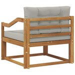 vidaXL Sofa de milieu extérieur Naturel