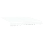 vidaXL Auvent Blanc 3 x 2 5 m Polyester et métal