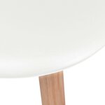 vidaXL Chaises à manger lot de 6 Blanc Plastique