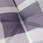 vidaXL Coussins de chaise jardin à dossier haut lot de 6 carreaux gris