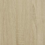 vidaXL Meuble TV chêne sonoma 100x34 5x40cm bois d'ingénierie et métal