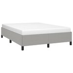 vidaXL Cadre de lit sans matelas gris clair 140x190 cm tissu