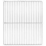 Grille de barbecue vidaXL avec poignées rectangulaire 45x40 cm en acier inoxydable 304