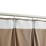 vidaXL Rideaux occultants avec crochets 2 Pièces Velours Beige 140x245 cm