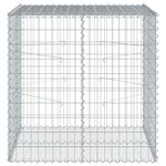 vidaXL Panier gabion avec couvercle 100x100x100 cm fer galvanisé