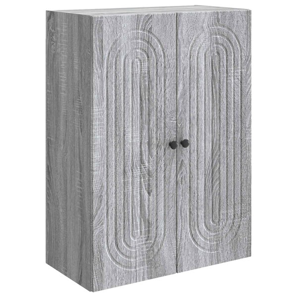 vidaXL Armoire Murale Sonoma gris 66 x 34 5 x 90 cm Bois d'ingénierie