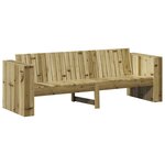 vidaXL Canapé de jardin Vert 185.5 x 60 x 62 cm Pin imprégné
