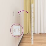 vidaXL Tête de lit murale Blanc 206x3x63 cm Bois massif de pin