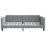 vidaXL Lit de jour avec gigogne sans matelas gris clair 80x200 cm