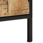 vidaXL Table de chevet 30 x 30 x 40 cm en bois de mangue brut