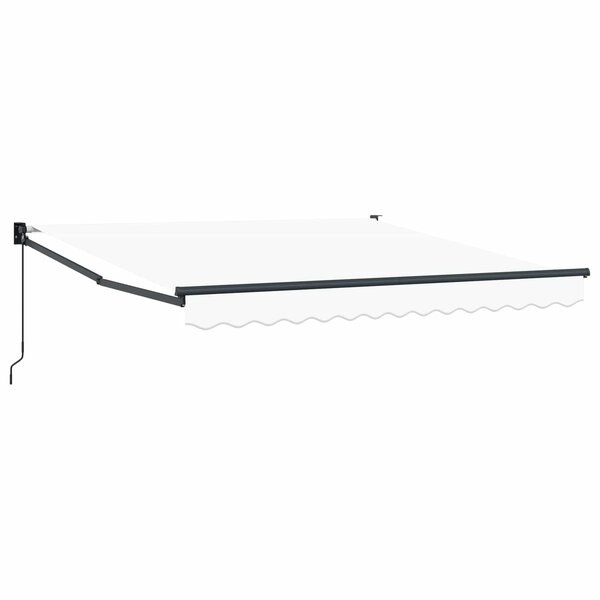 vidaXL Auvent rétractable Blanc 350 x 250 cm