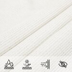 vidaXL Voile d'ombrage 160 g/m² Blanc 6x7 m PEHD
