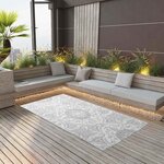 vidaXL Tapis d'extérieur ARAKIL Gris clair 160x230 cm PP