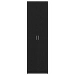 vidaXL Armoire en Chêne Noir 55x25x189 cm Bois d'Ingénierie