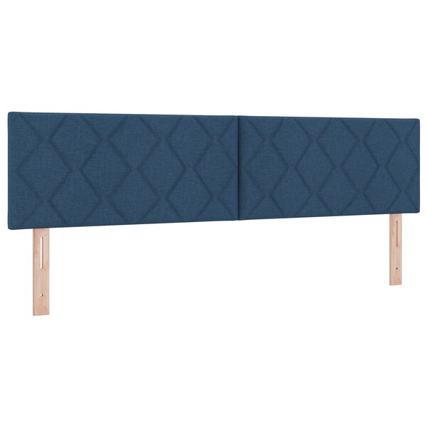 Tête de Lit LED vidaXL Design Blocs de Diamant Bleu 180 cm Tissu