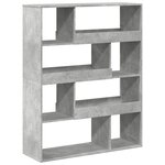 vidaXL Cloison de séparation gris béton bois d'ingénierie