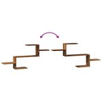 vidaXL Étagère murale vieux bois 104x15x49 cm bois d'ingénierie