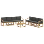 vidaXL Ensemble de canapés d'extérieur 9 pc Blanc et anthracite