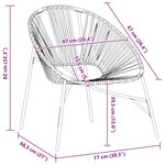 vidaXL Chaise œuf de jardin noir et orange résine tressée