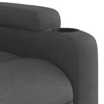 vidaXL Fauteuil inclinable Gris foncé Tissu