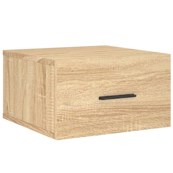 vidaXL Table de chevet murale chêne sonoma 35x35x20 cm