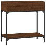 vidaXL Table console chêne marron 75x34 5x75 cm bois d'ingénierie