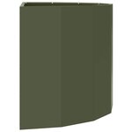 vidaXL Jardinière Vert olive 90 x 45 x 50 cm Acier
