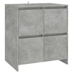 vidaXL Buffets 3 Pièces Gris béton Bois d'ingénierie