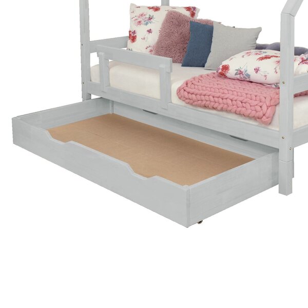 Tiroir de lit 120 x 160 BUDDY - gris clair