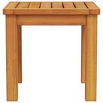 vidaXL Table d'appoint de jardin 35x35x34 cm en bois massif d'acacia